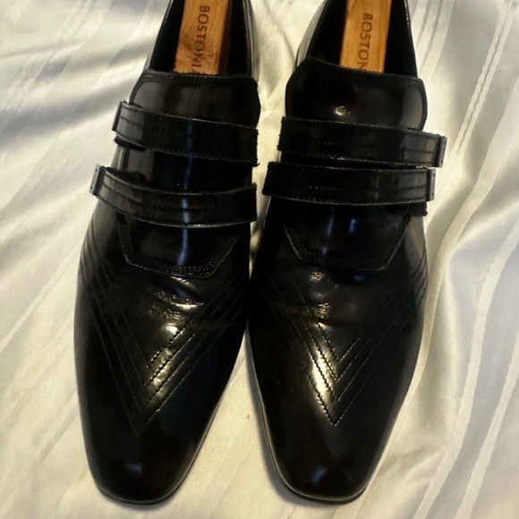 100% Authentic Versace Black Leather Shoes Men's 40.5 EU / US 7.5 - Picture 3 of 8